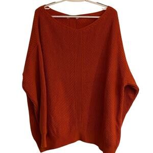 Missing Tag Rust Soft Sweater Size 1XL Warm Cottagecore Snuggly Oversize
